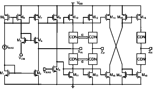 Variable gain amplifier in current mode