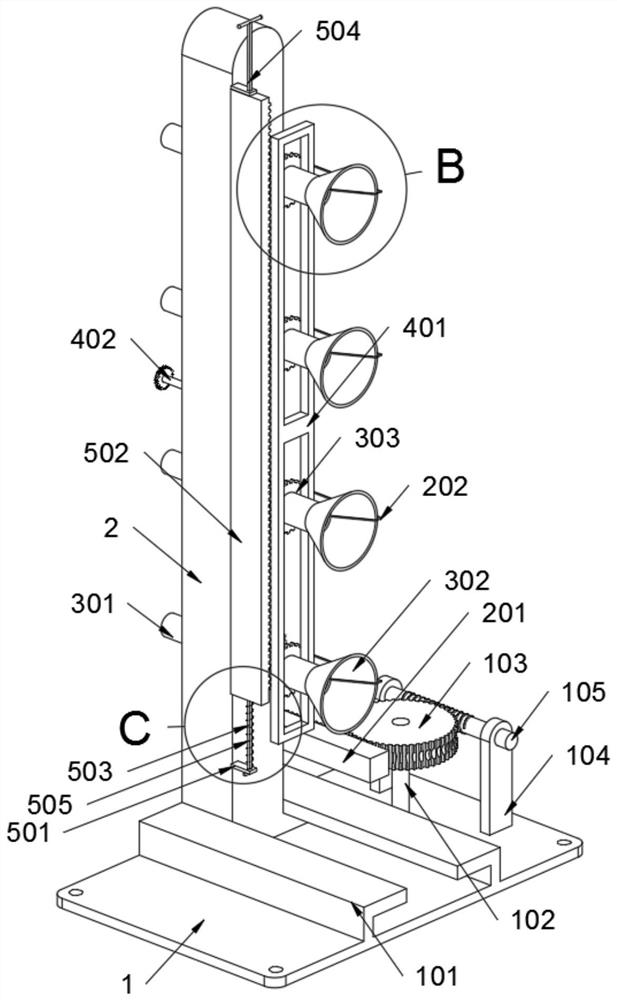 Multi-flame-port longitudinal combustor for quartz fiber material processing