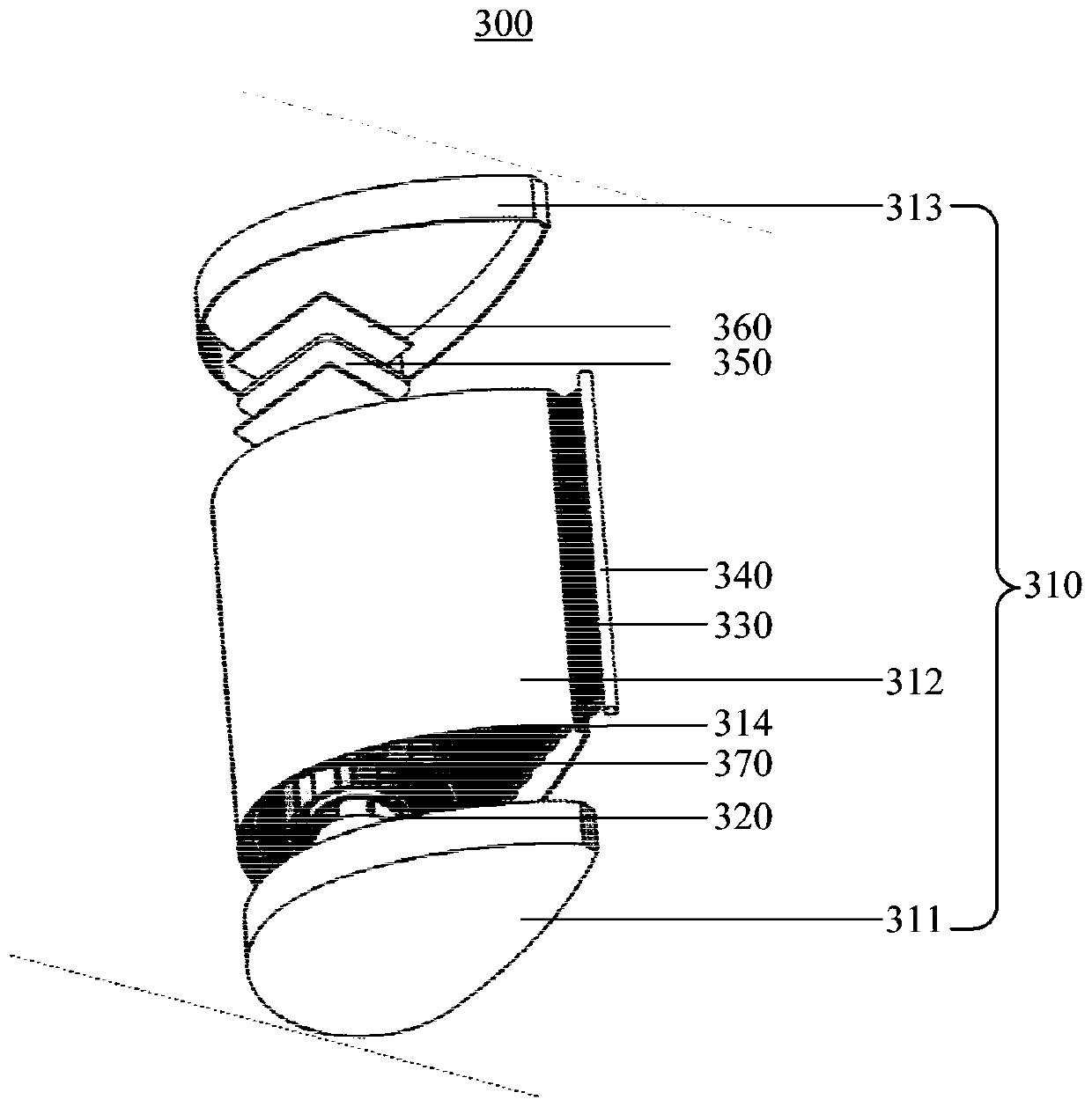 Winding device and flexible display device