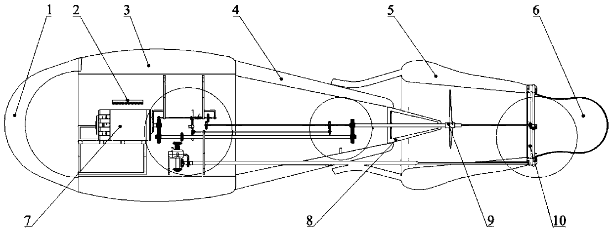 Underwater detection robot with novel power transmission system and steering mechanism