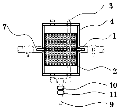 A kind of overturning aquaculture sewage sand filter tank