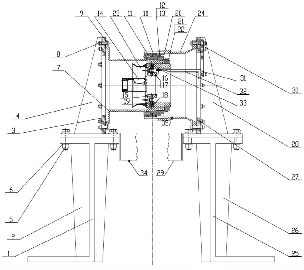 Novel device for measuring dynamic coefficient of squeeze film damper