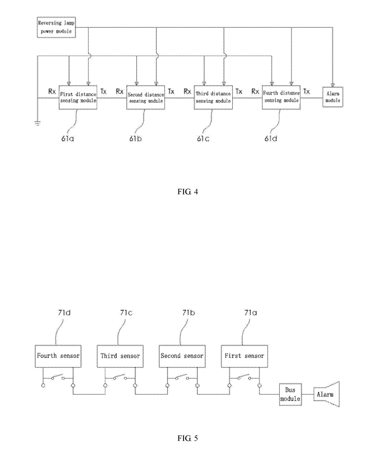 Hostless parking radar system and control method