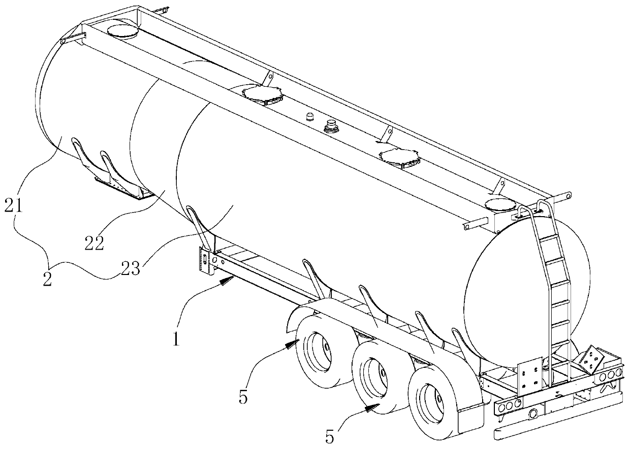 Anti-rollover transport tanker