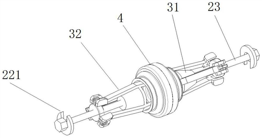 Bearing dismounting mechanism