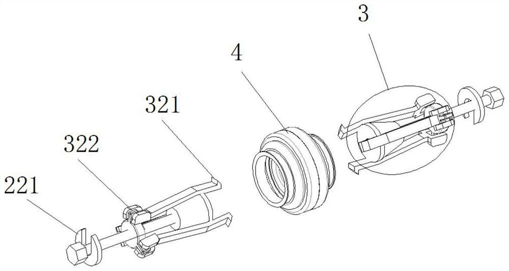 Bearing dismounting mechanism