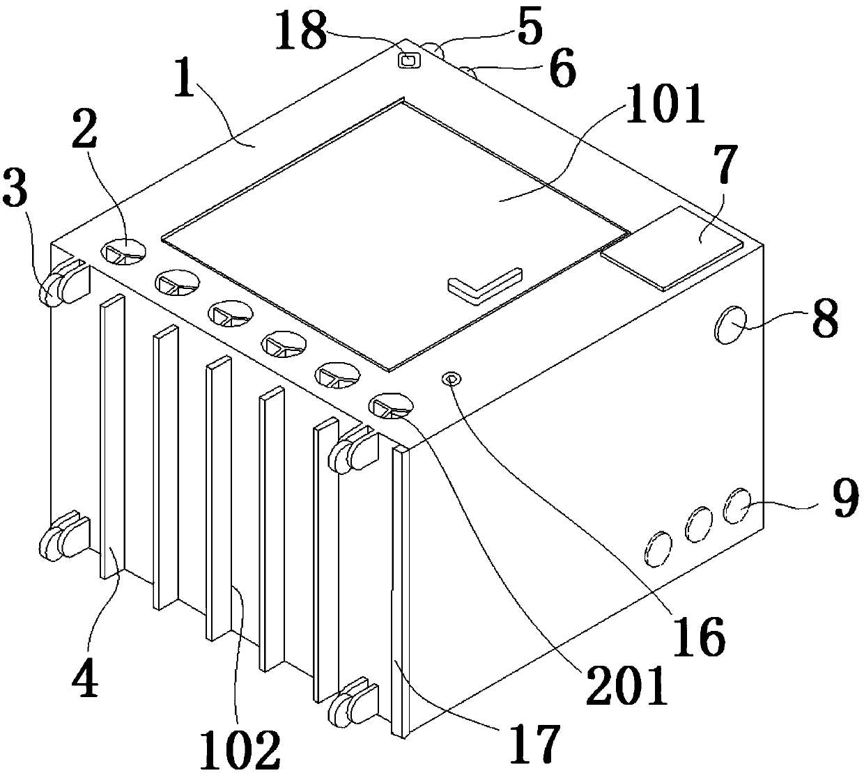 Insulating closed protection apparatus used for vacuum furnace transformer