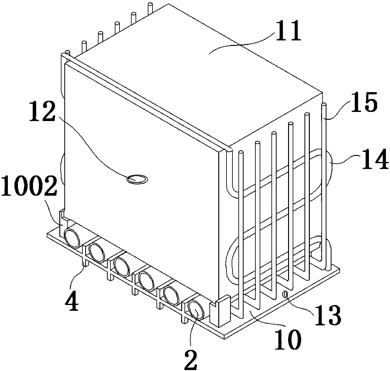 Insulating closed protection apparatus used for vacuum furnace transformer