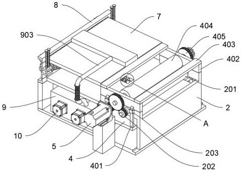 A non-woven roll inspection meter