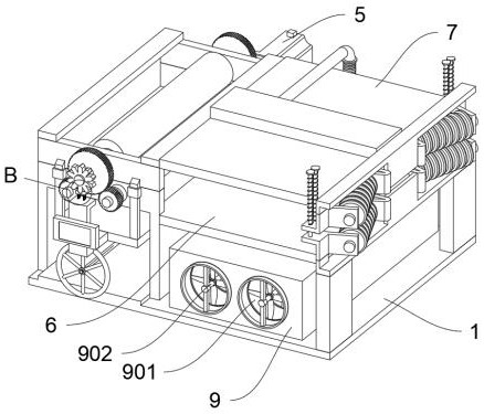 A non-woven roll inspection meter