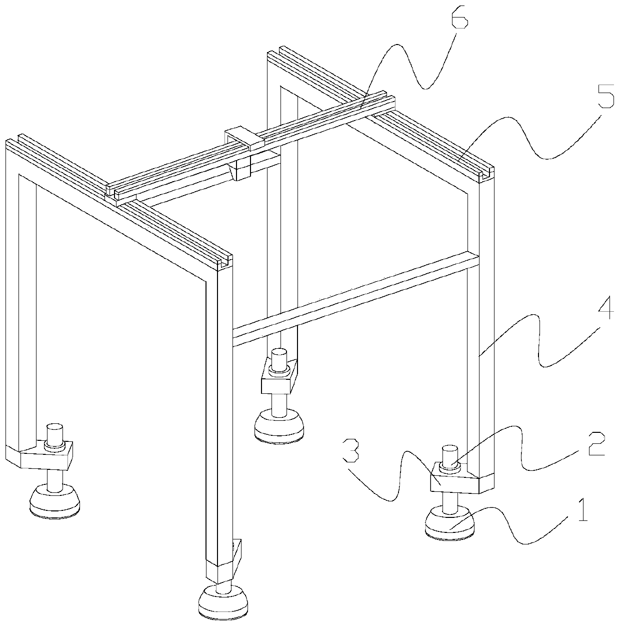 Constructional engineering quality flatness detection device