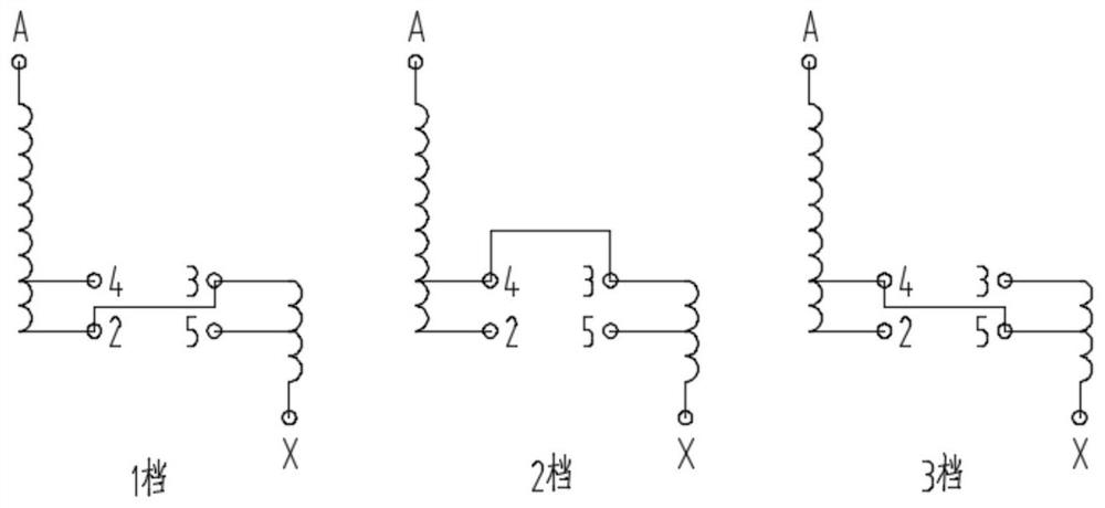 Series-parallel tapping method and device for reducing vacancy rate of tapping turns of distribution transformer