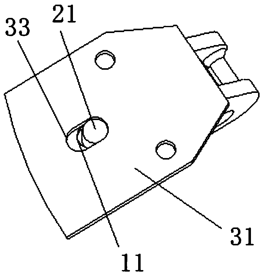 Railway vehicle folding coupler fixing device