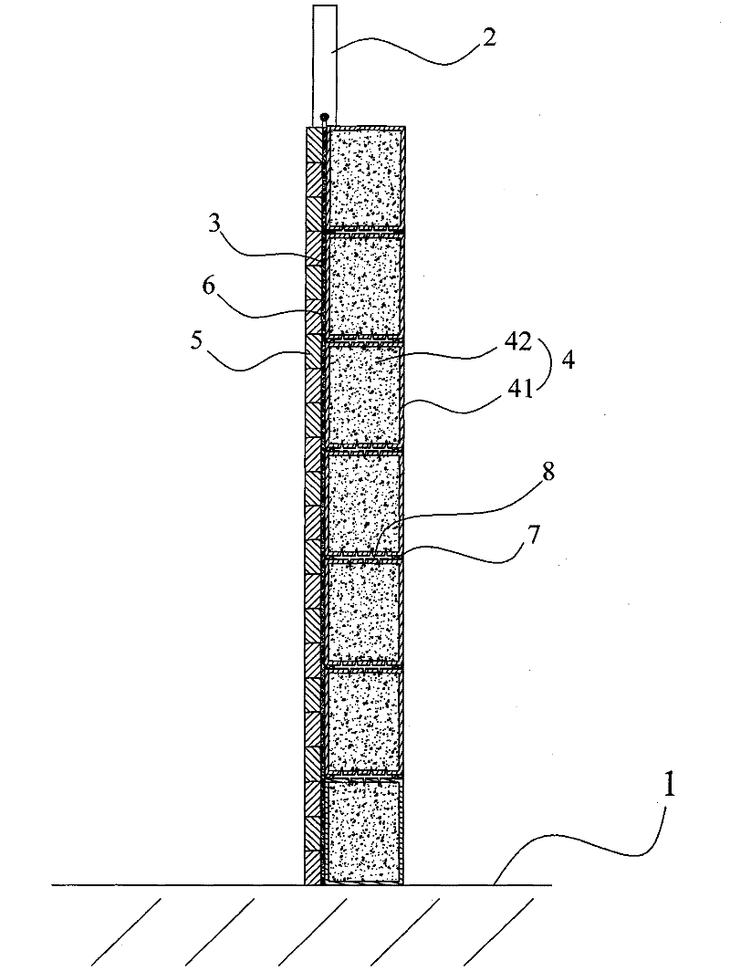 Ecological greening wall and constructing method thereof