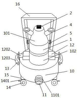 A sandblasting device capable of uniform sandblasting