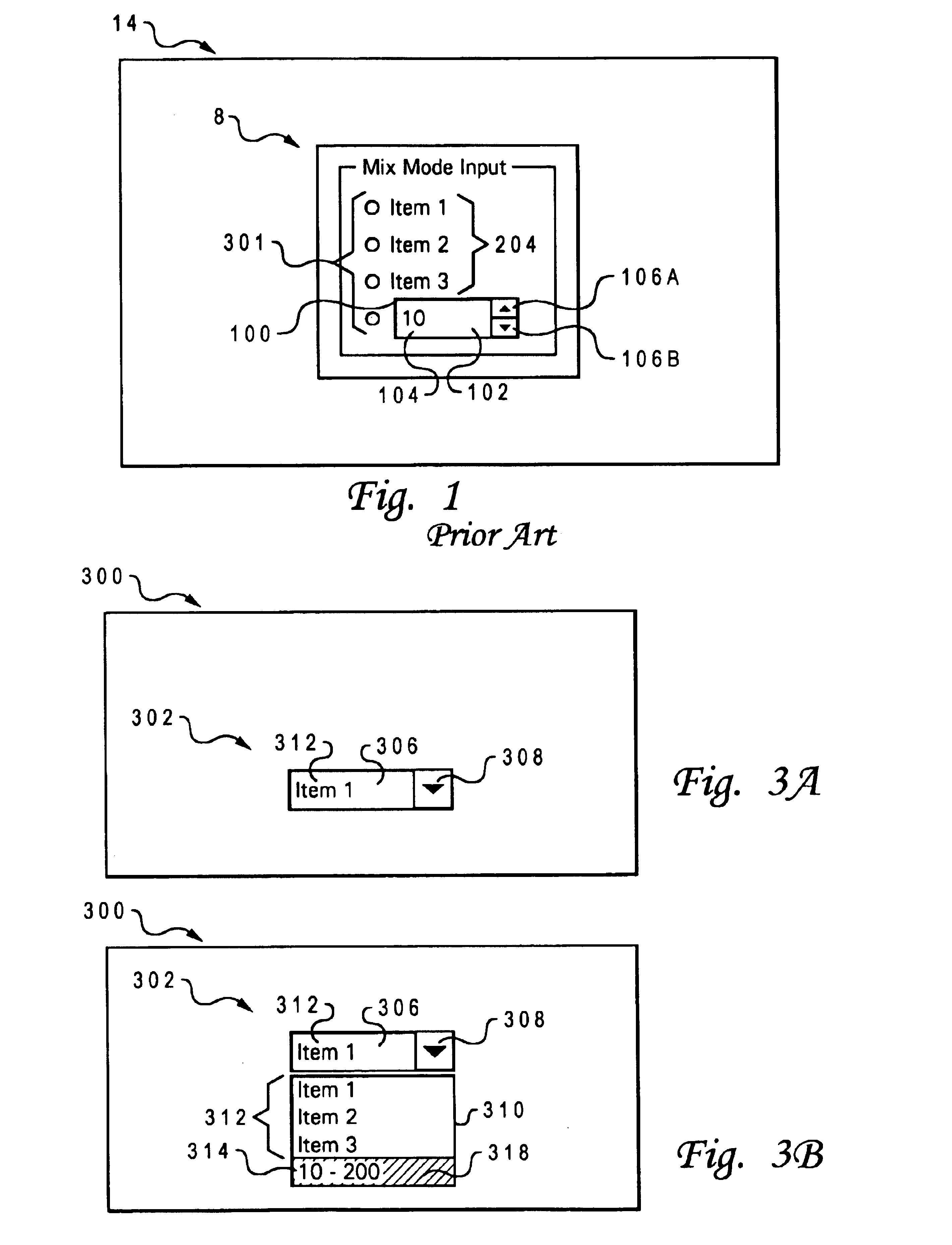 Mixed mode input for a graphical user interface (GUI) of a data processing system