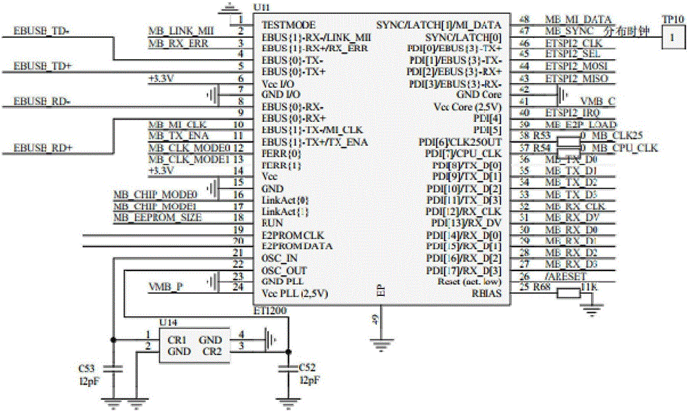 Communication device for converting industry Ethernet slave station into Modbus master station