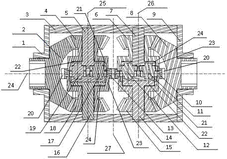 Full-gear mechanical differential lock