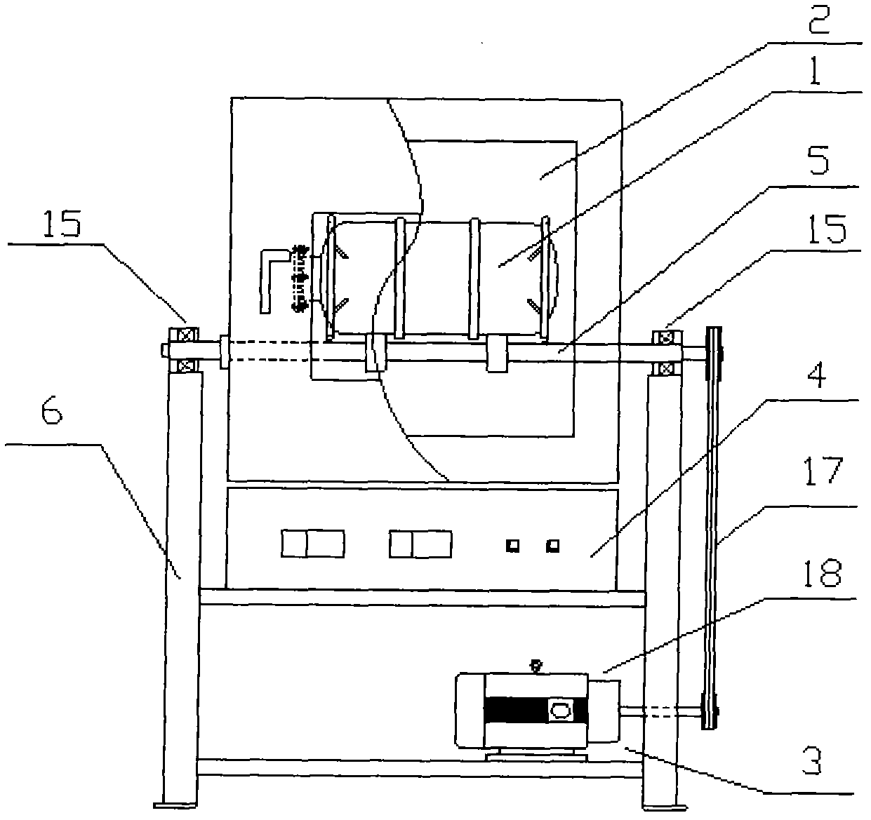 Rotary reaction device for hydro-thermal synthesis