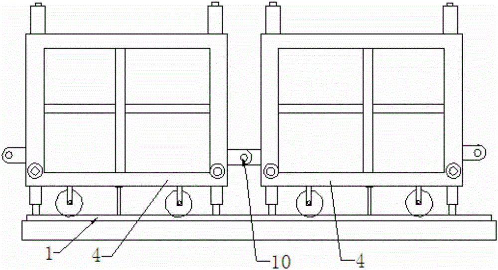 Flow construction method of underground pipe gallery inner mold system