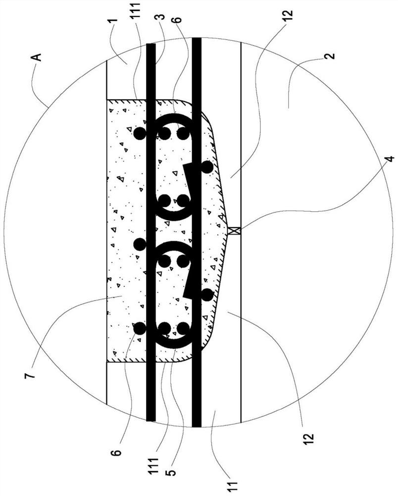 Cast-in-place wet joint construction method and bridge structure