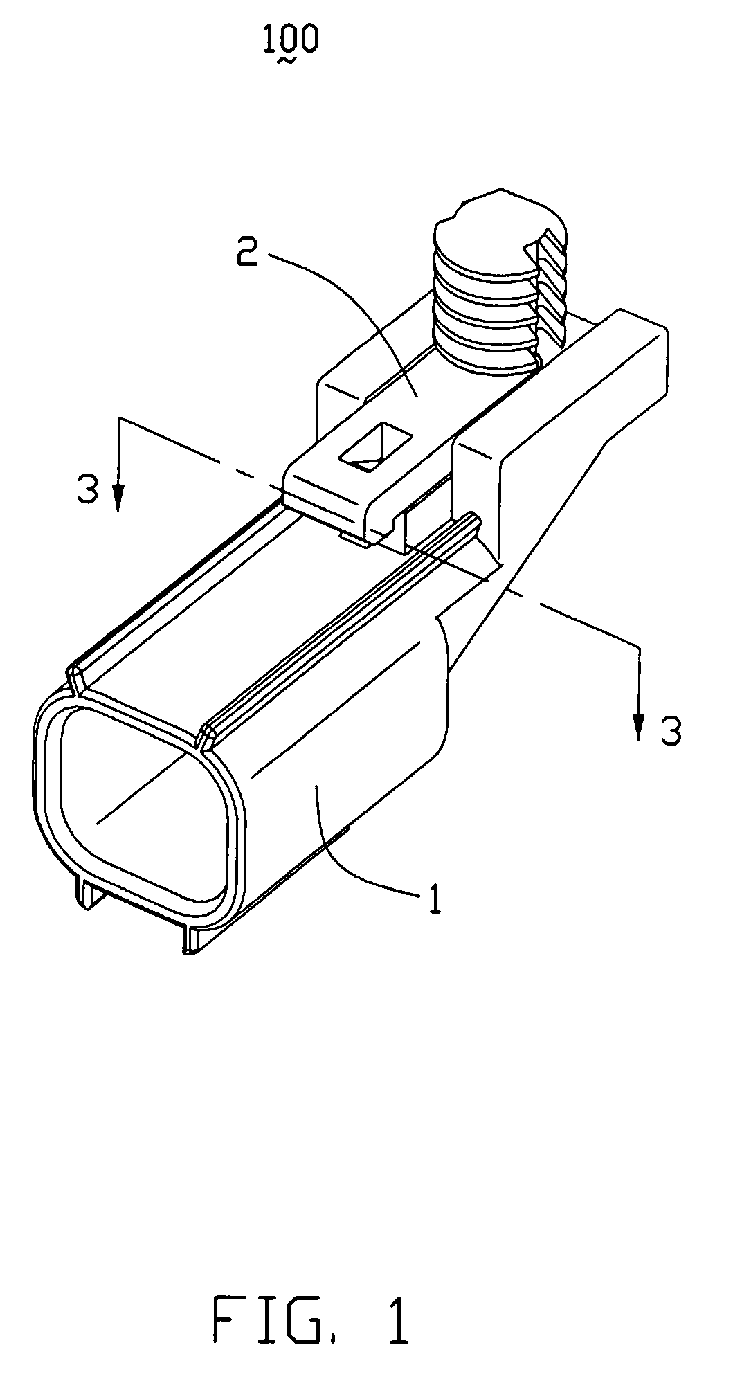 Electrical connector retaining mechanism having slide clip member