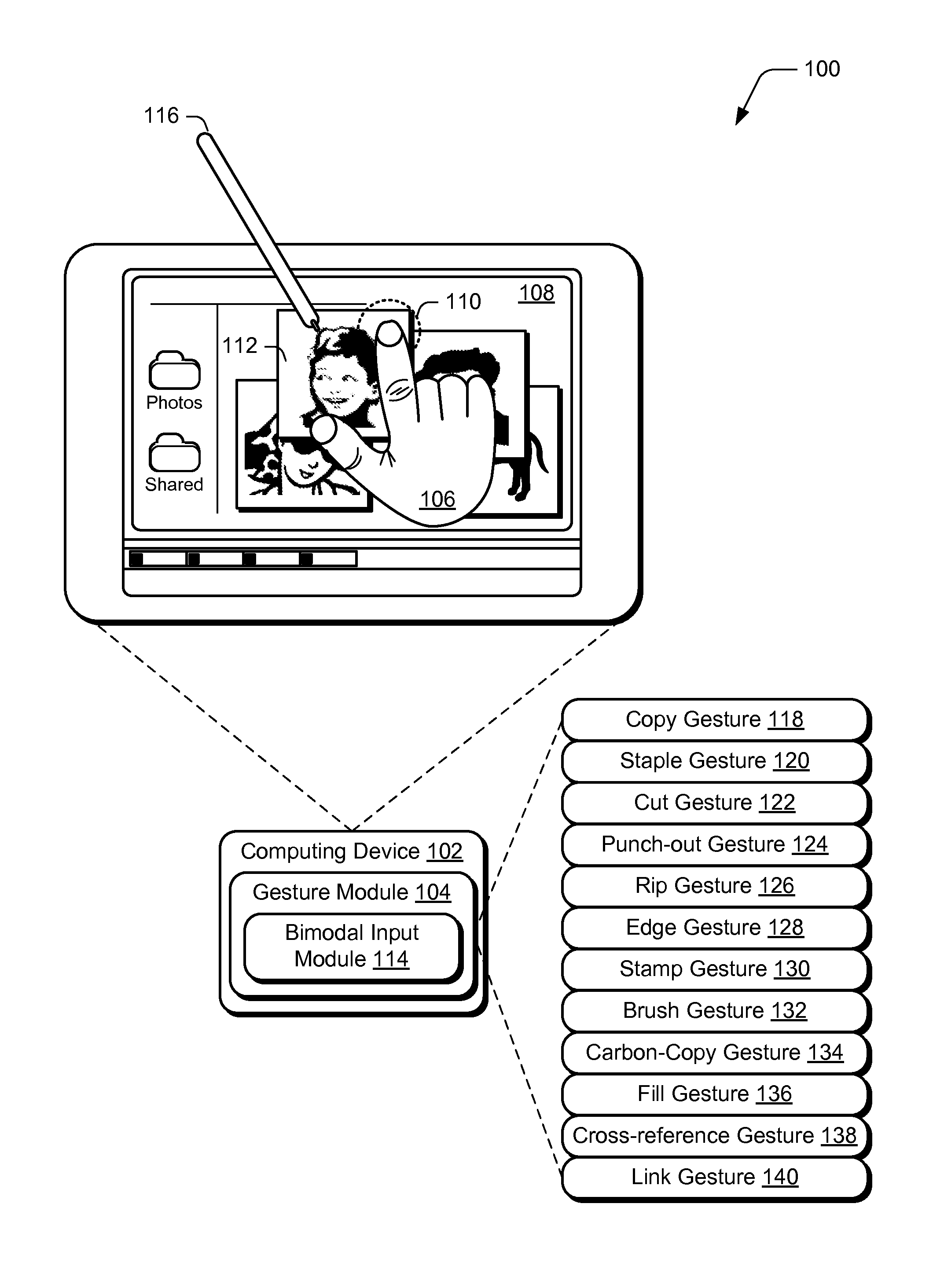 Cross-reference Gestures