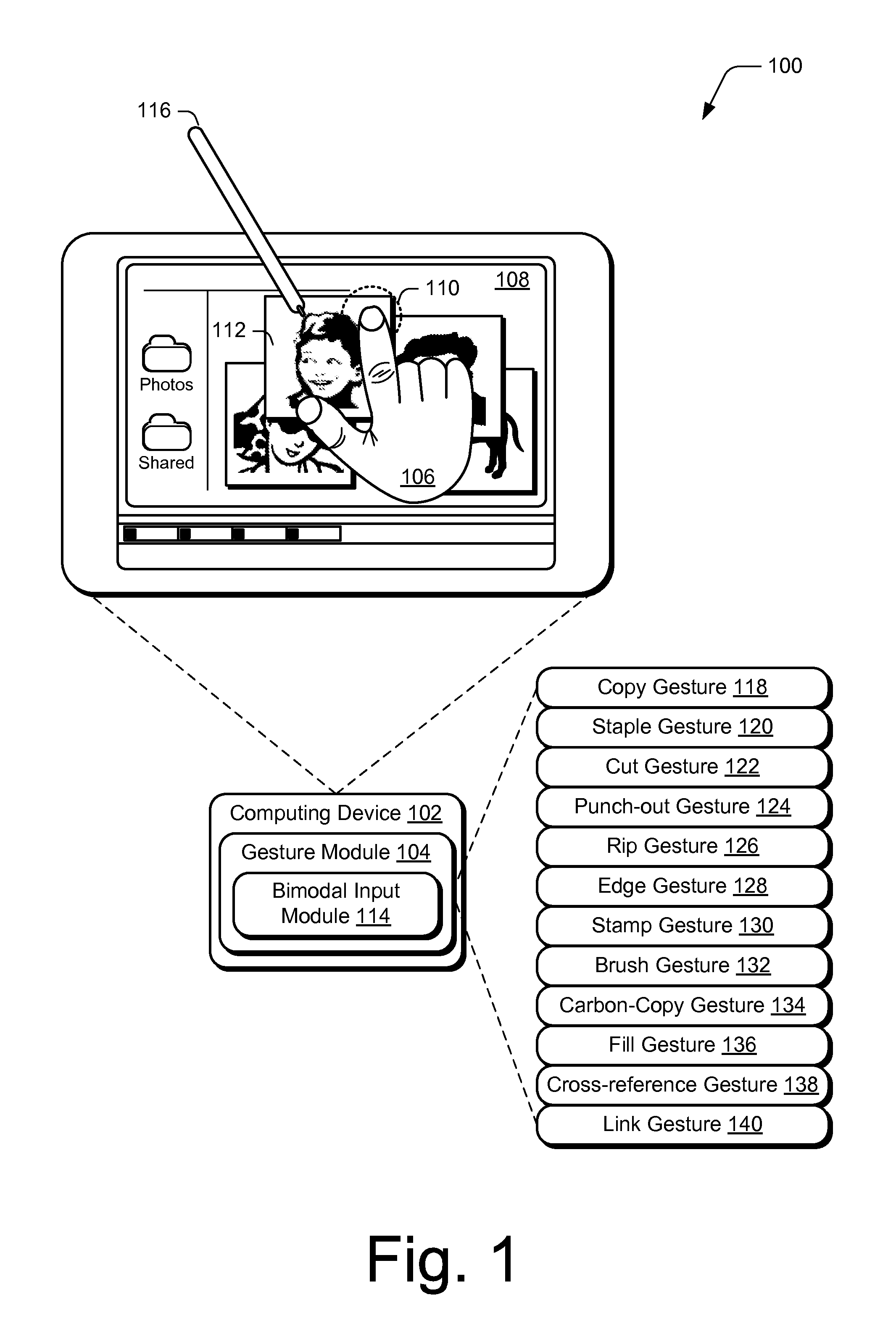 Cross-reference Gestures