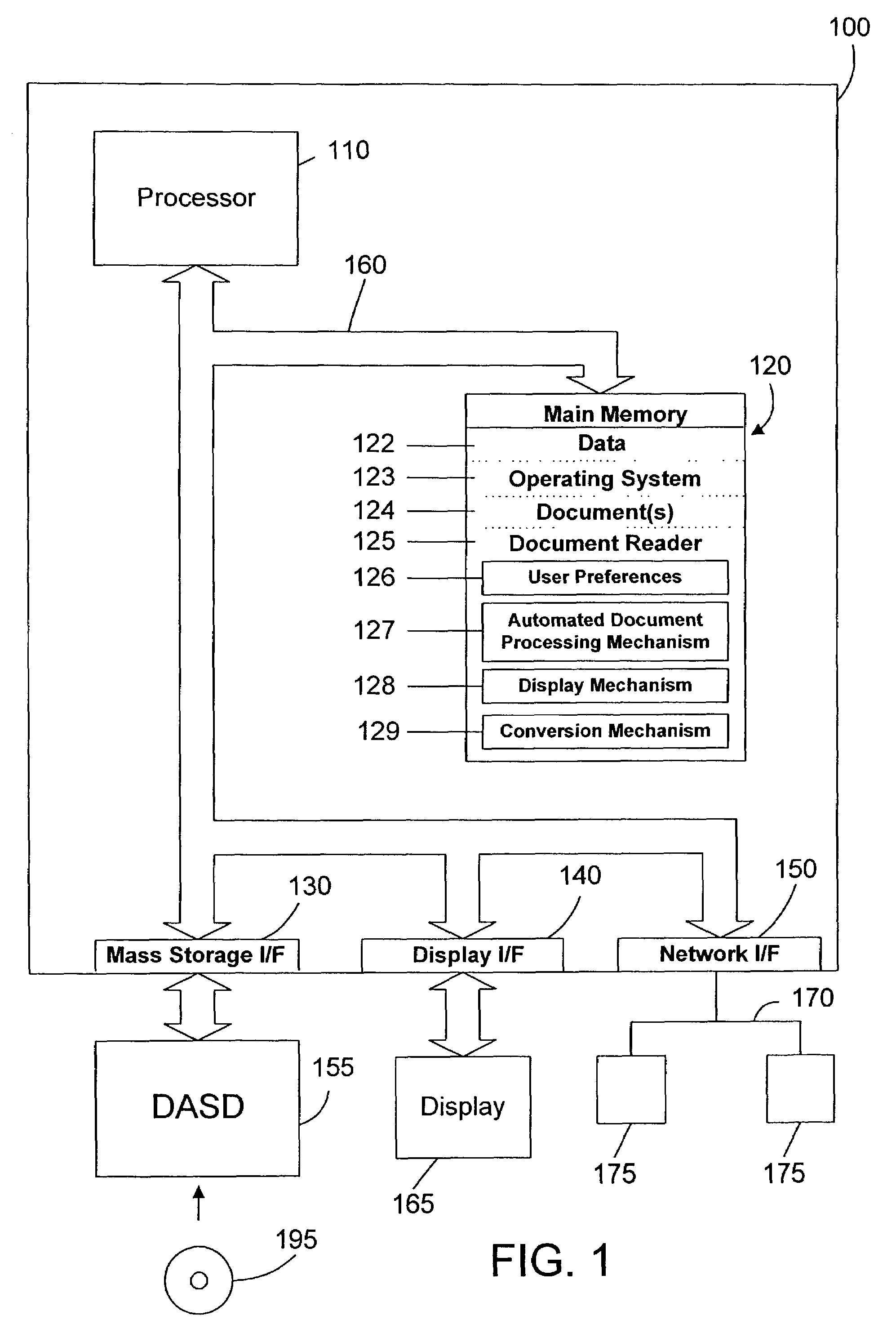 Apparatus and method for automatically highlighting text in an electronic document