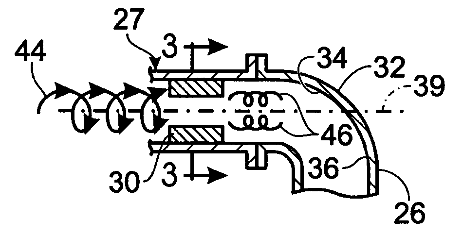 Noise attenuating device for a heating-ventilation-cooling system of a motor vehicle