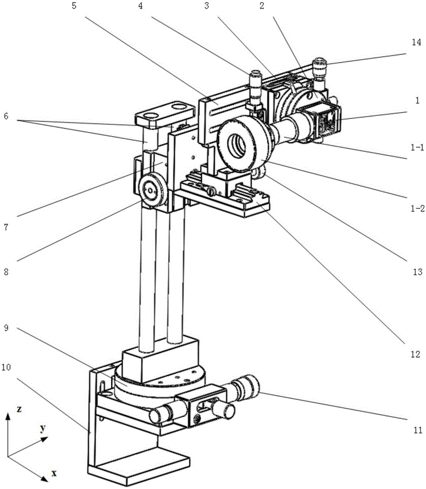 In-situ detecting equipment for abrasion on rear face of turning tool