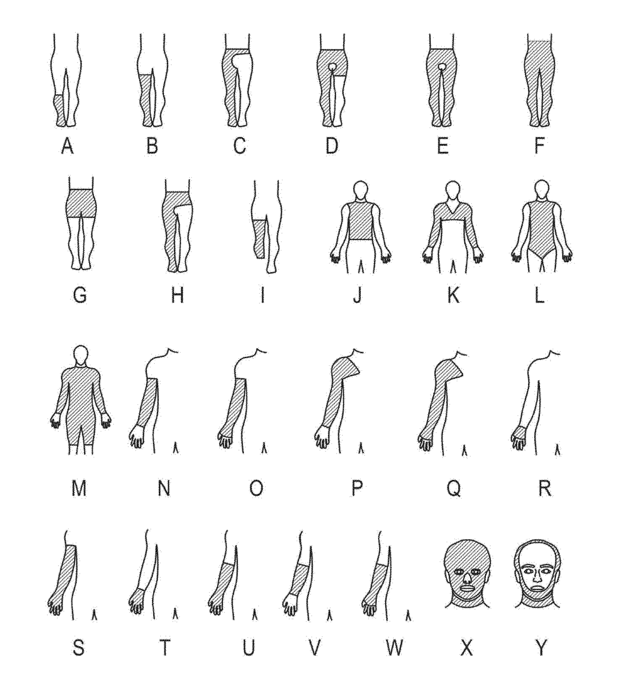 Methods of generating compression garment measurement information for a patient body part and fitting pre-fabricated compression garments thereto