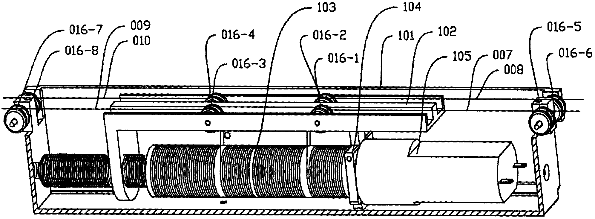 Control system for embedded ceiling curtain