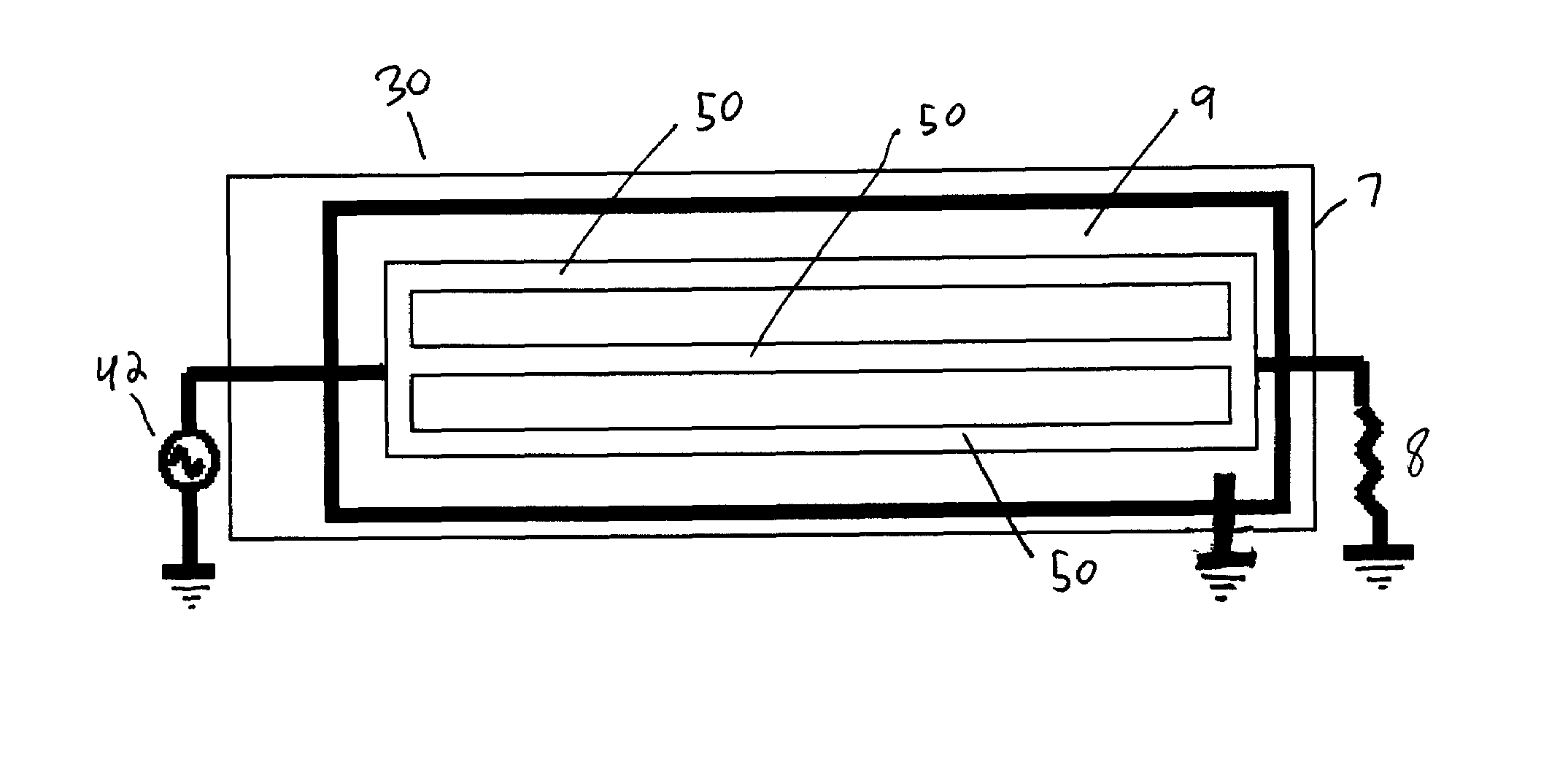 Spatially selective UHF near field microstrip coupler device and RFID systems using device