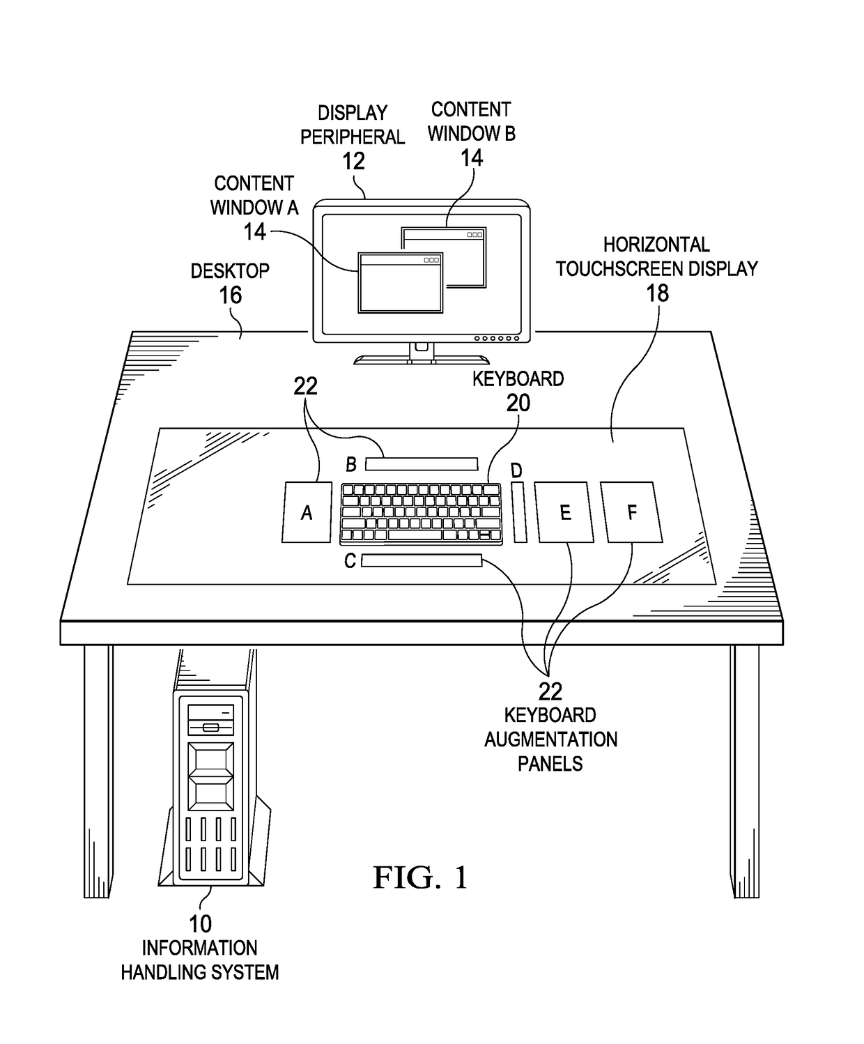 Information Handling System Multi-Handed Hybrid Interface Devices