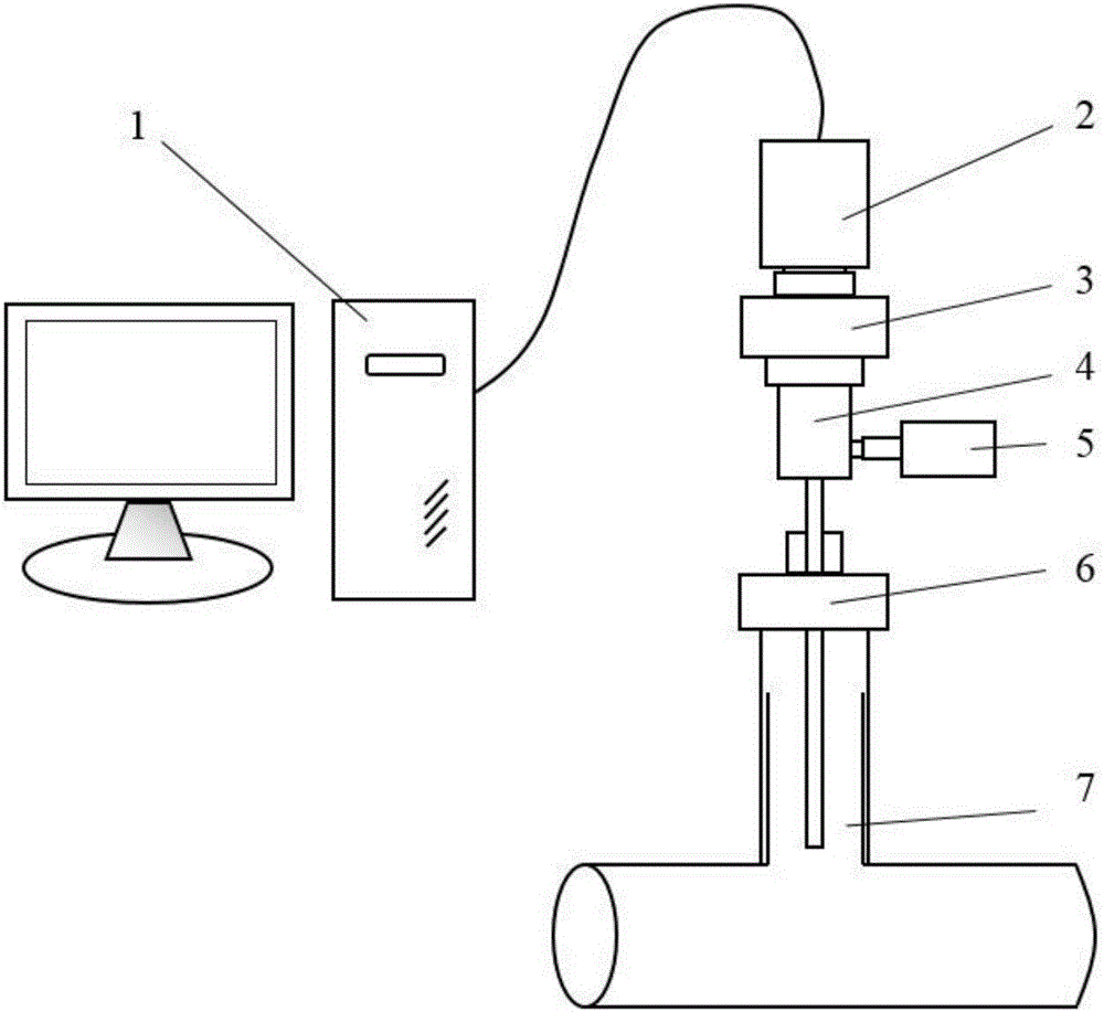 Small-diameter pipe inside weld surface defect identification device