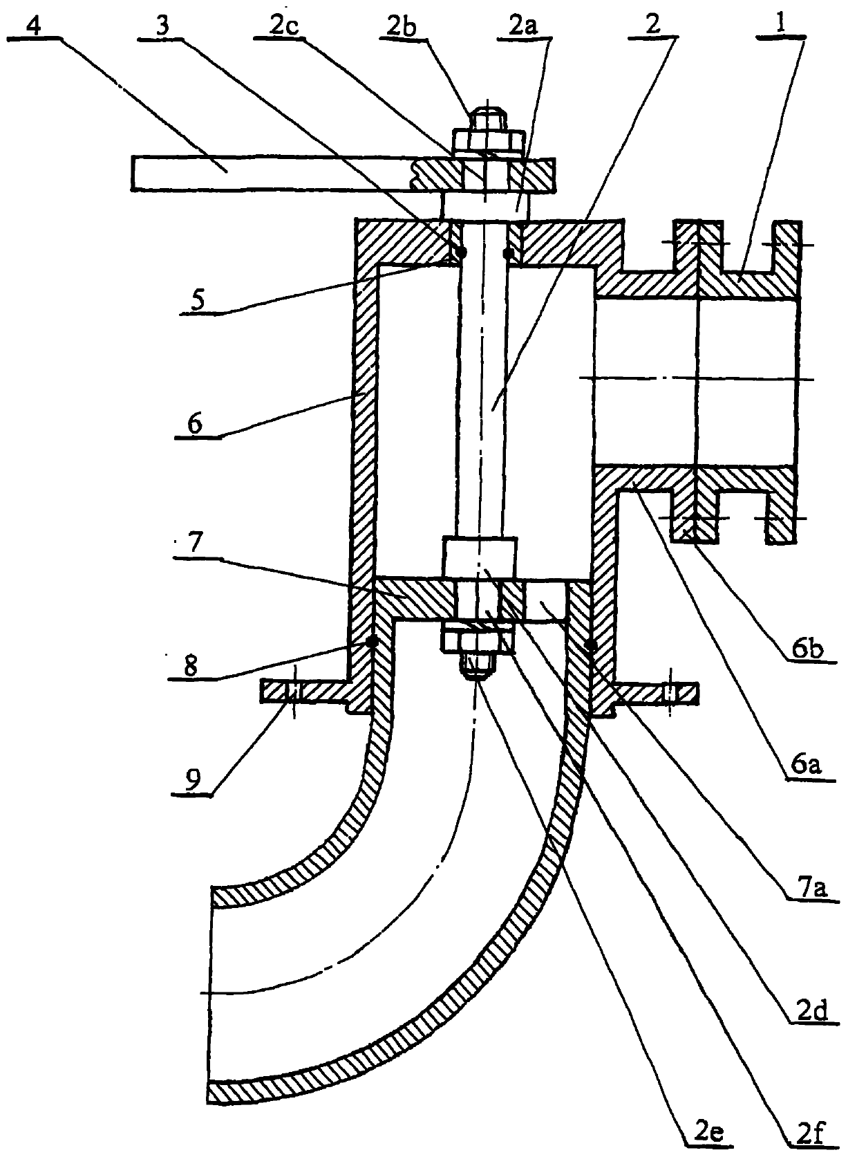 Rudderless course control device for ship