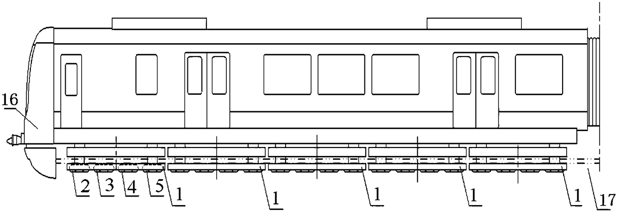 Medium-low-speed magnetic levitation train suspension redundancy control system