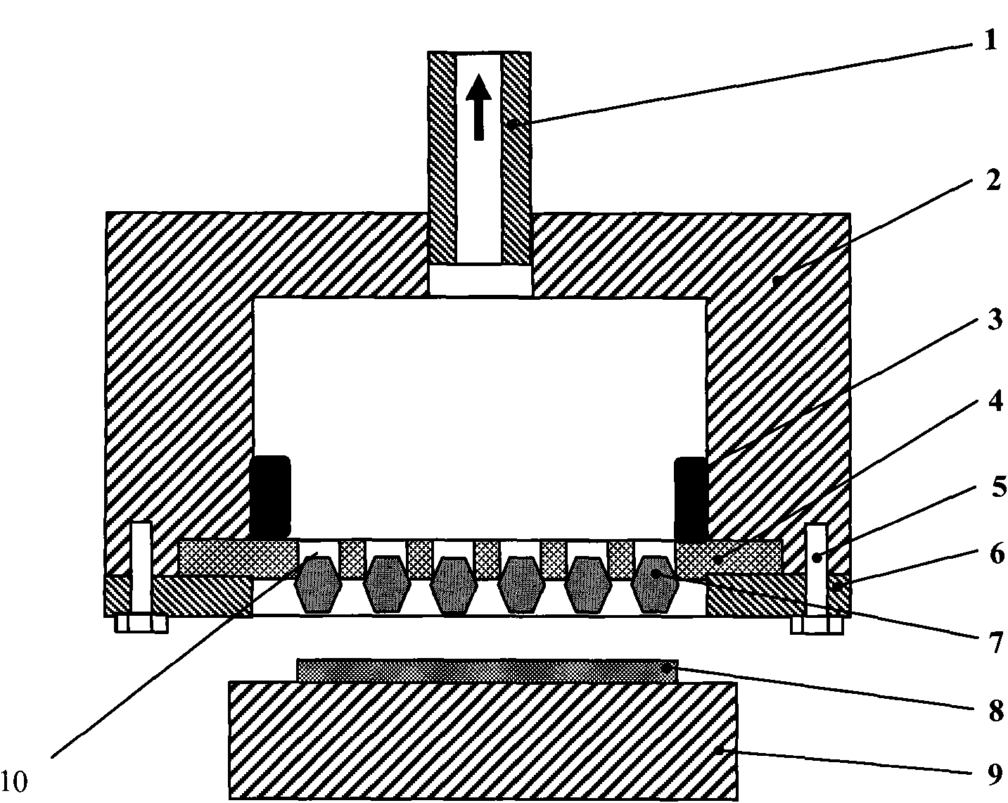 Diamond grinding material sequential distributing system and process