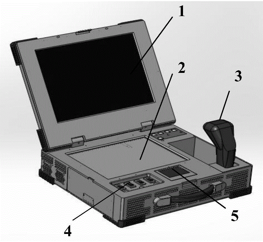 Comprehensive display control device used for airborne optoelectronic system