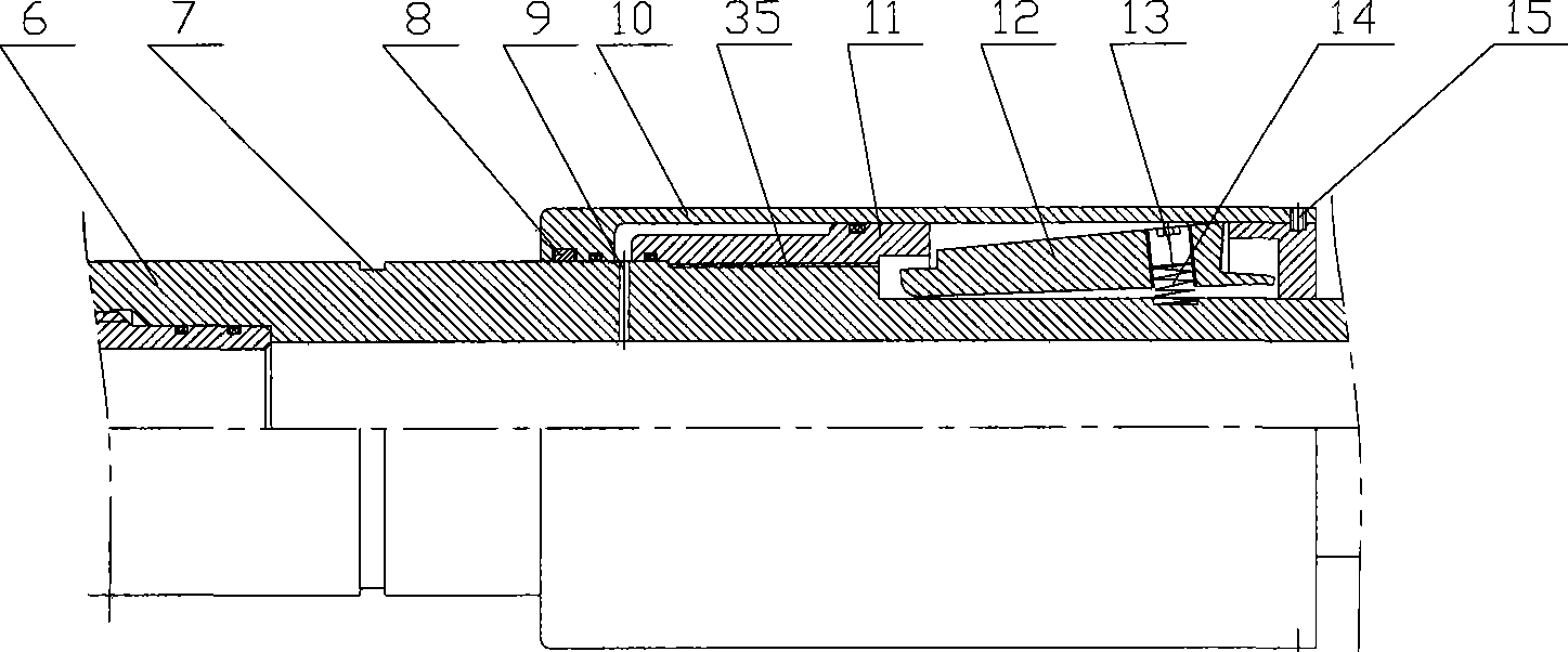 Seat seal mechanism used for packing type tail pipe hanger