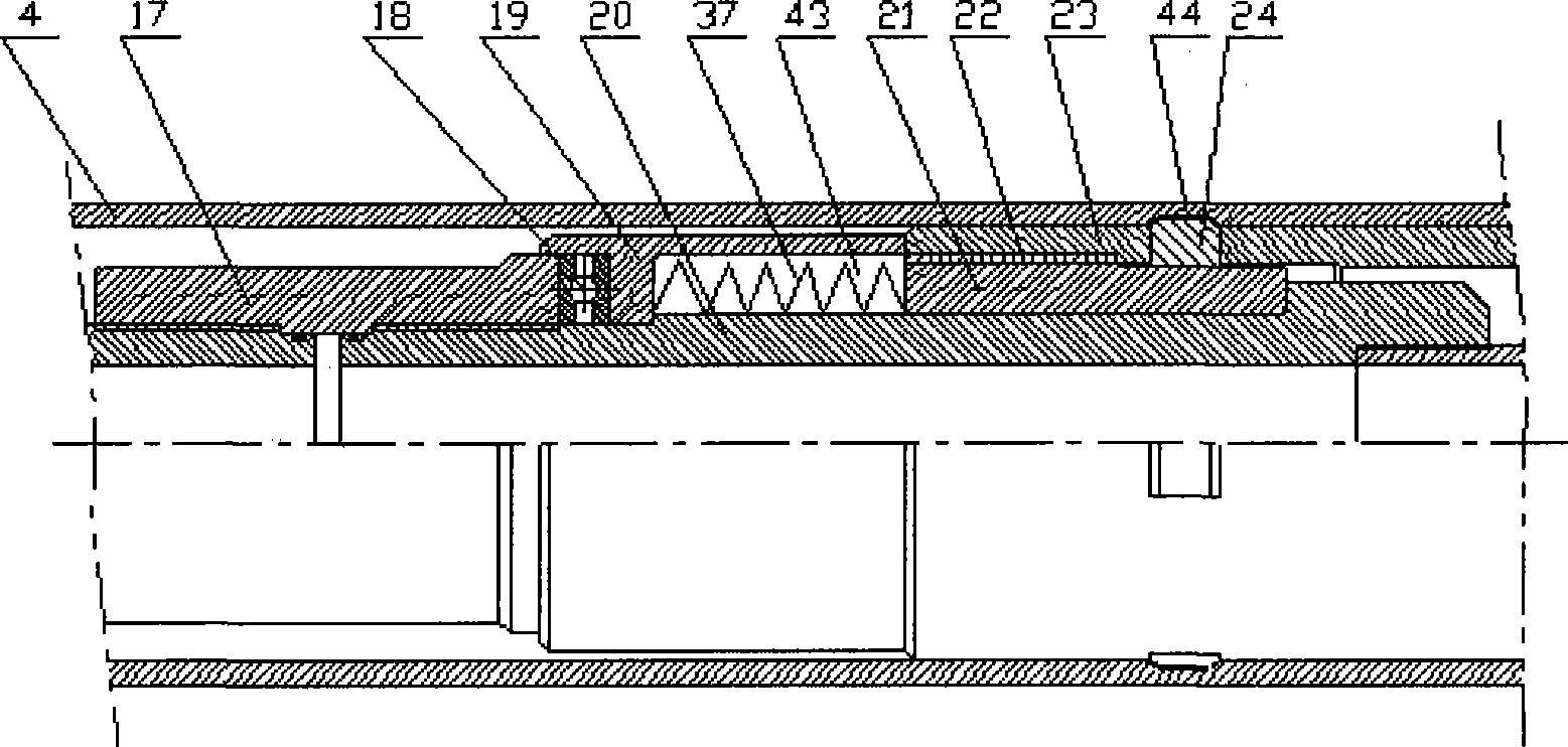 Seat seal mechanism used for packing type tail pipe hanger