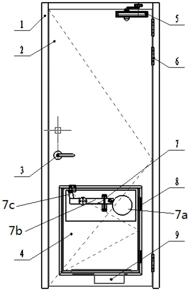 A door that can automatically exclude indoor floods