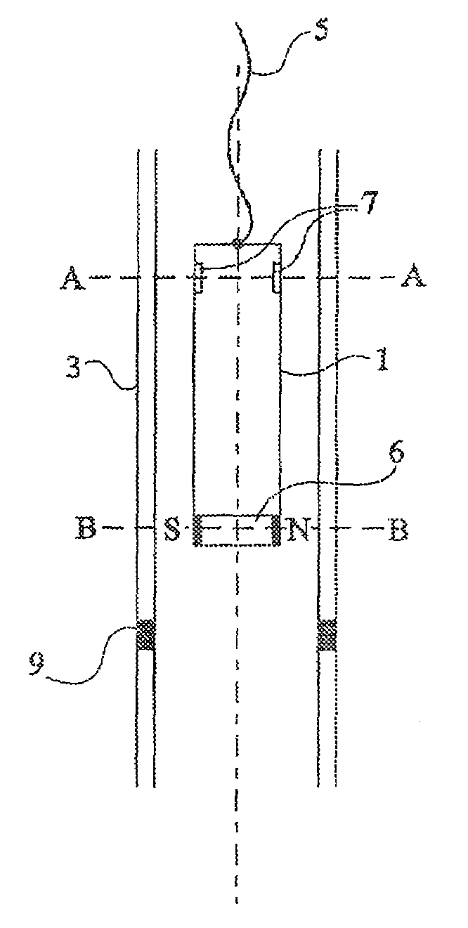 Probe for analysis of a collection of rods or tubes