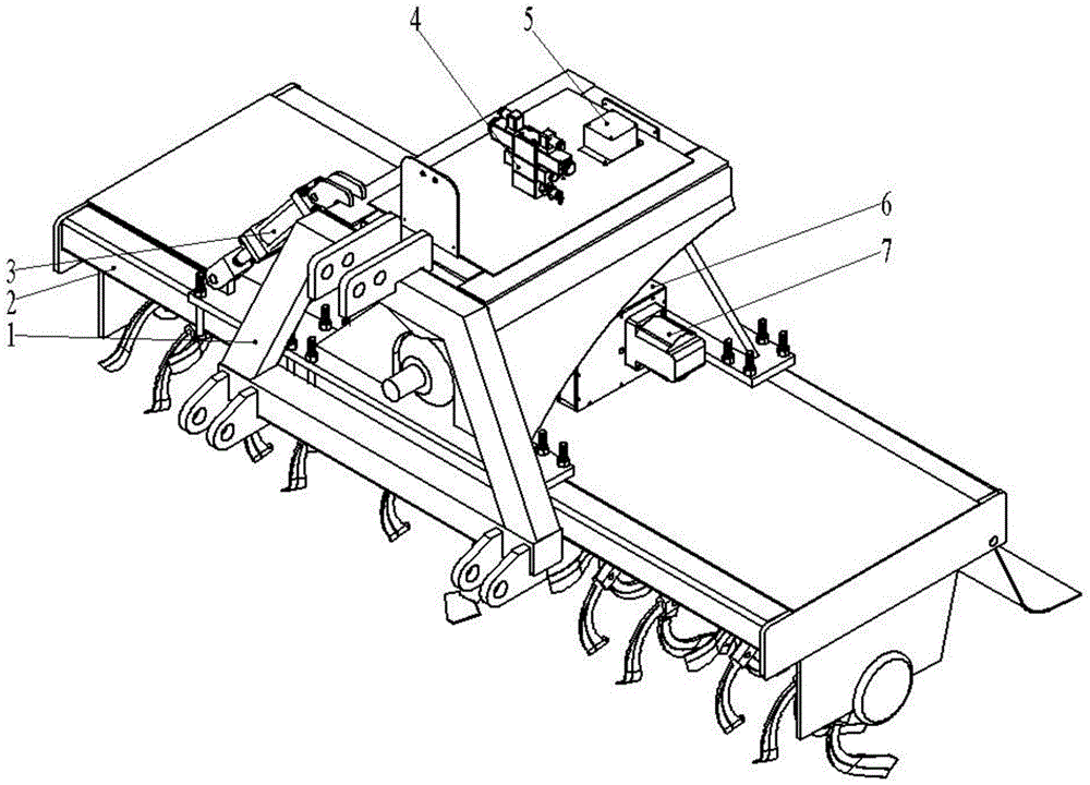 Rotary cultivator with automatic leveling function and leveling method thereof