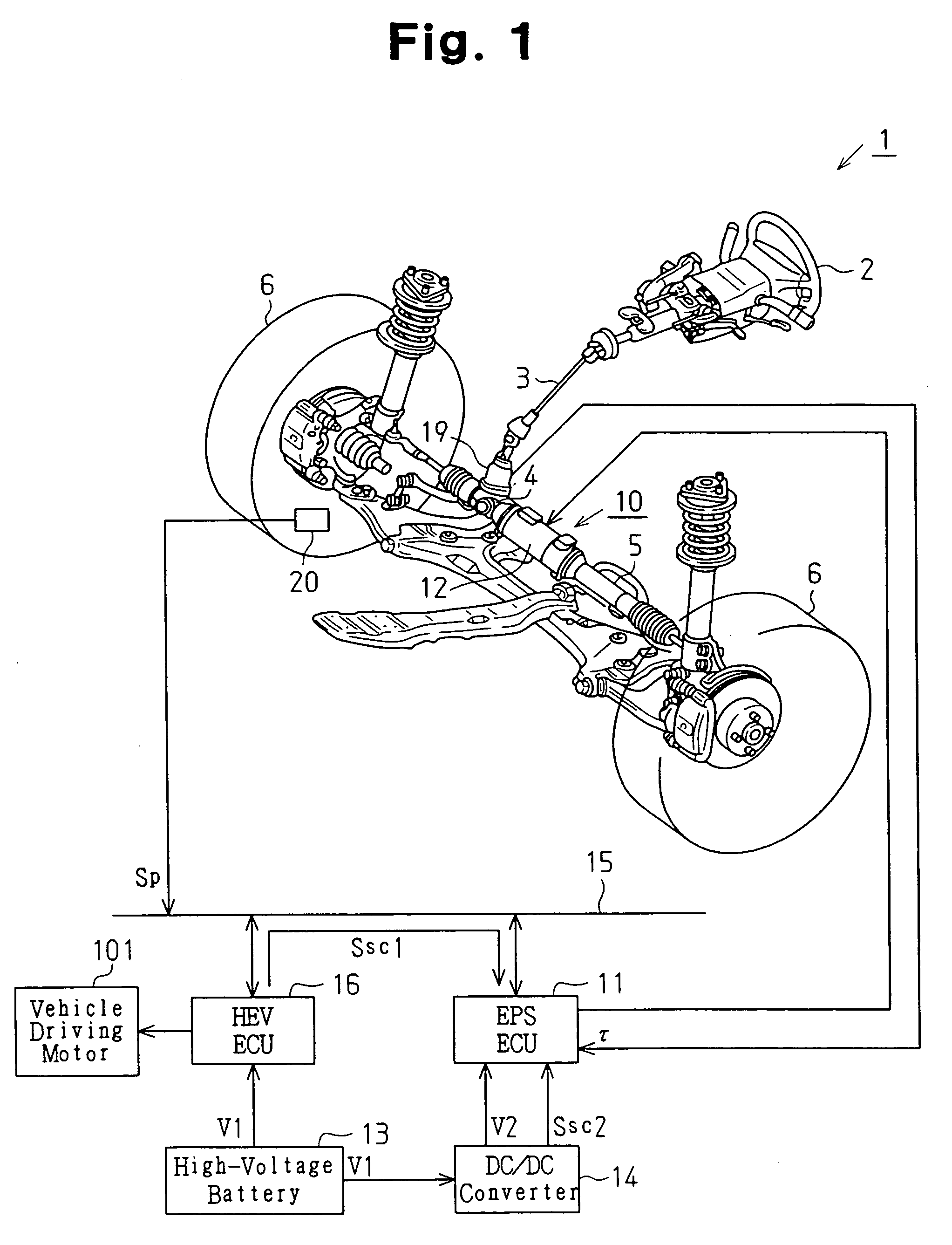 Electric power steering apparatus and electricity supply system