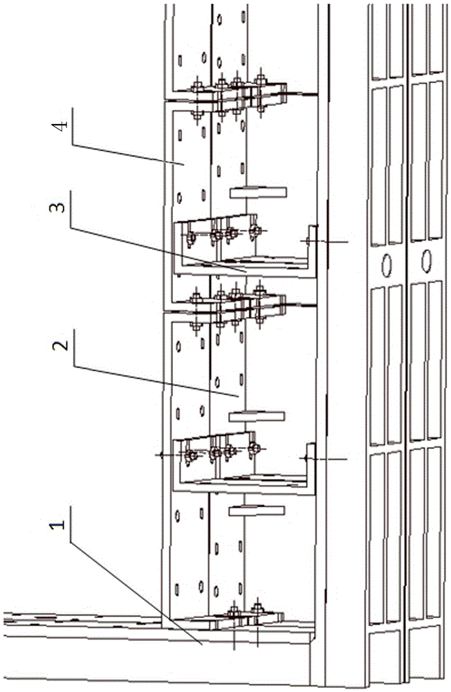 An assembled follow-up sand box and an assembling method for the follow-up sand box