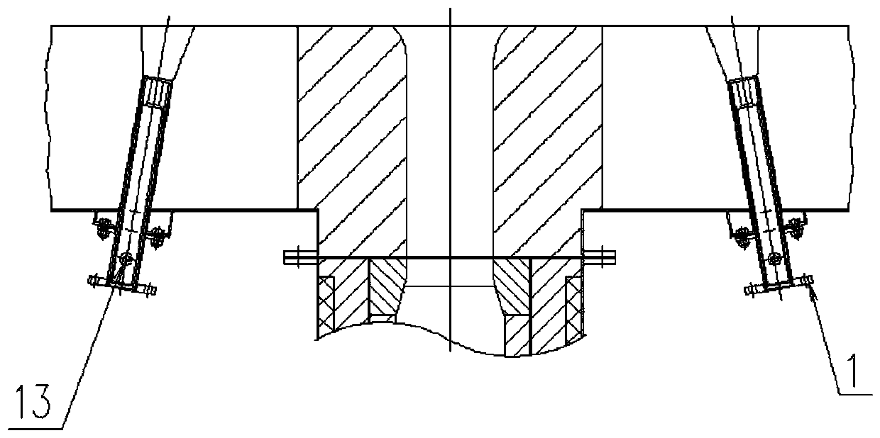 Flat dispersion flame low NOx gas heat storage combustion device