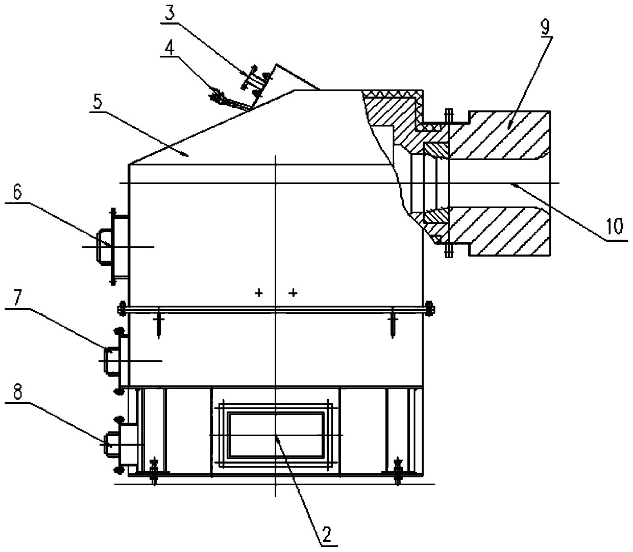 Flat dispersion flame low NOx gas heat storage combustion device