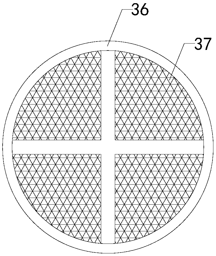 Special sewage treatment device for highway service area